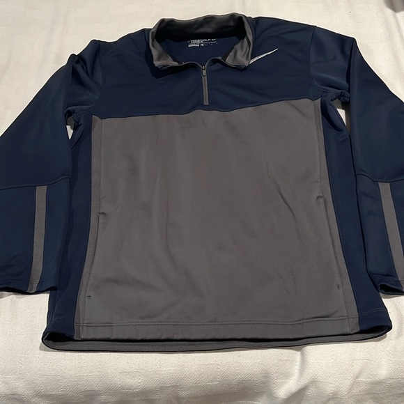 Nike navy/ gray golf zip up - Picture 3 of 4